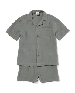 kinderset regular fit grijs