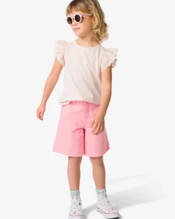 kindershort roze