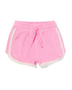 kindershort comfy fit badstof roze