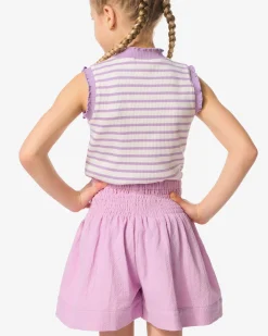kindershort comfy fit paars