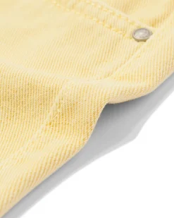 kindershort hartjes lichtgeel