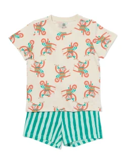 kindershortama dieren gebroken wit