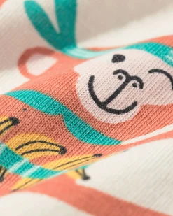 kindershortama dieren gebroken wit