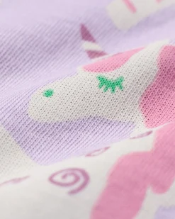 kindershortama dieren lila