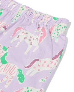 kindershortama dieren lila