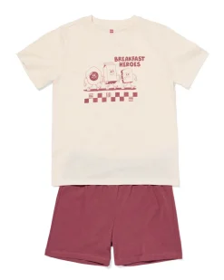 kindershortama ontbijt rood