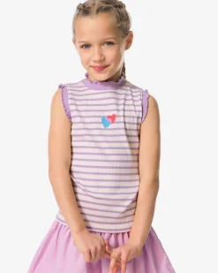 kindersinglet rib jersey hartjes lichtpaars