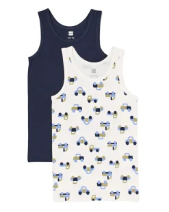 kindersinglets auto's - 2 stuks wit