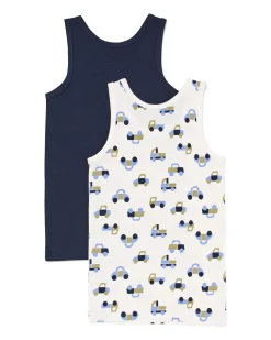 kindersinglets auto's - 2 stuks wit