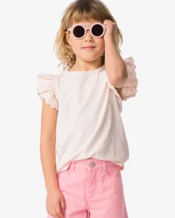 kindersinglets jersey geborduurd - 2 stuks paars