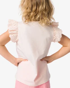 kindersinglets jersey geborduurd - 2 stuks paars