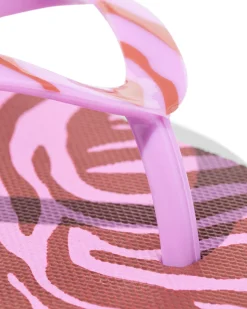 kinderslippers zebra paars