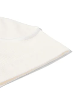 kinderslips naadloos rib - 2 stuks wit
