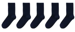 kindersokken- 5 paar donkerblauw