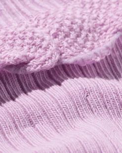 kindersokken broderie - 5 paar oudroze