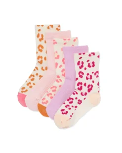 kindersokken panter - 5 paar multicolor