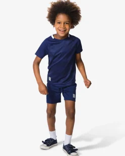 kindersportbroek kort donkerblauw