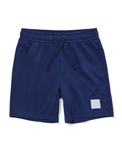 kindersportbroek kort donkerblauw