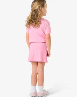 kindersportrok met binnenbroekje roze