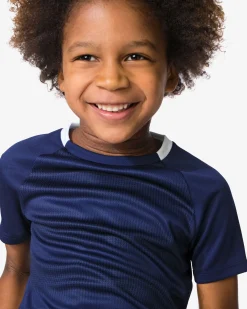 kindersportshirt donkerblauw