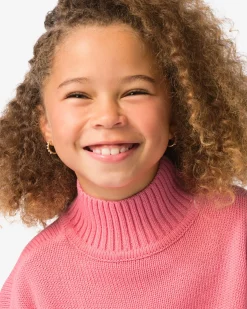 kindertrui grofgebreid roze