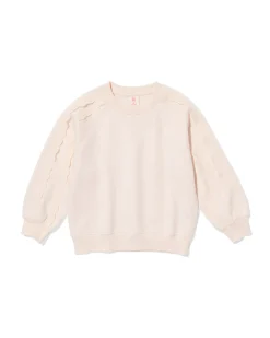 kindertrui sweatstof ecru