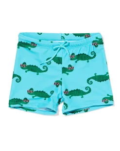 kinderzwembroek hagedis blauw