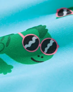 kinderzwembroek hagedis blauw