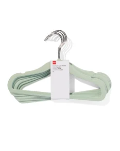 kledinghanger klein velours mint - 6 stuks