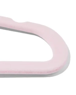 kledinghanger klein velours roze - 6 stuks