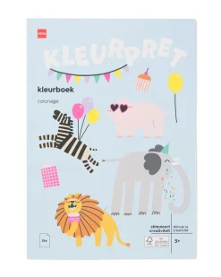 kleurboek A4 feestdieren