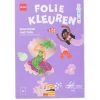 kleurboek met folie 22.5x15cm zeemeerminnen