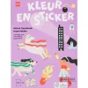 kleurboek met stickers A5 superhelden