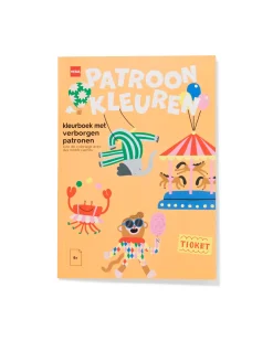 kleurboek met verborgen patronen 15x21cm circus