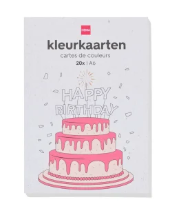 kleurkaarten A6 - 20 stuks