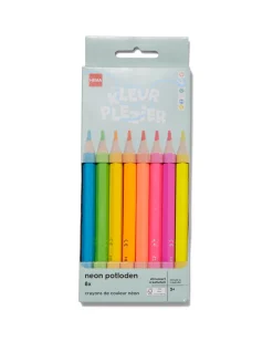 kleurpotloden neon - 8 stuks