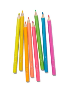 kleurpotloden neon - 8 stuks