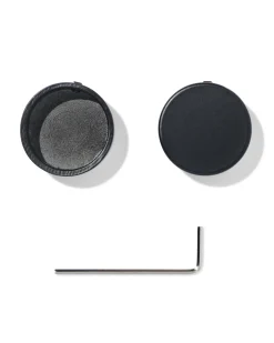 knop roede 29mm zwart - 2 stuks