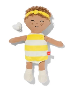 Knuffel babypop geel