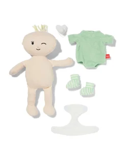 Knuffel babypop groen