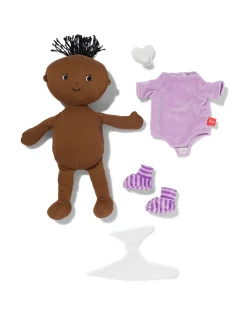 Knuffel babypop lila