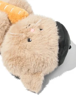 knuffel 20x25x35cm kat met stokbrood