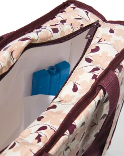 koeltas shopper 45x7x36cm bloemen