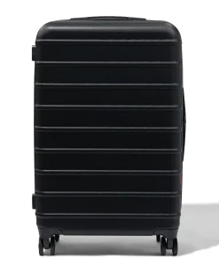 koffer ABS 43x25x66 zwart met TSA slot
