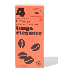 koffiecups lungo elegance - 20 stuks