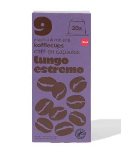 koffiecups lungo estremo - 20 stuks