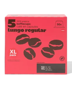 koffiecups lungo regular - 50 stuks