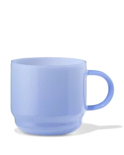 koffiekopje 260ml glas blauw