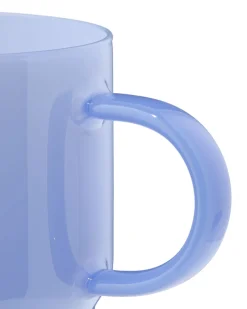 koffiekopje 260ml glas blauw