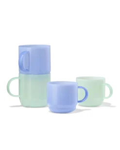 koffiekopje 260ml glas blauw